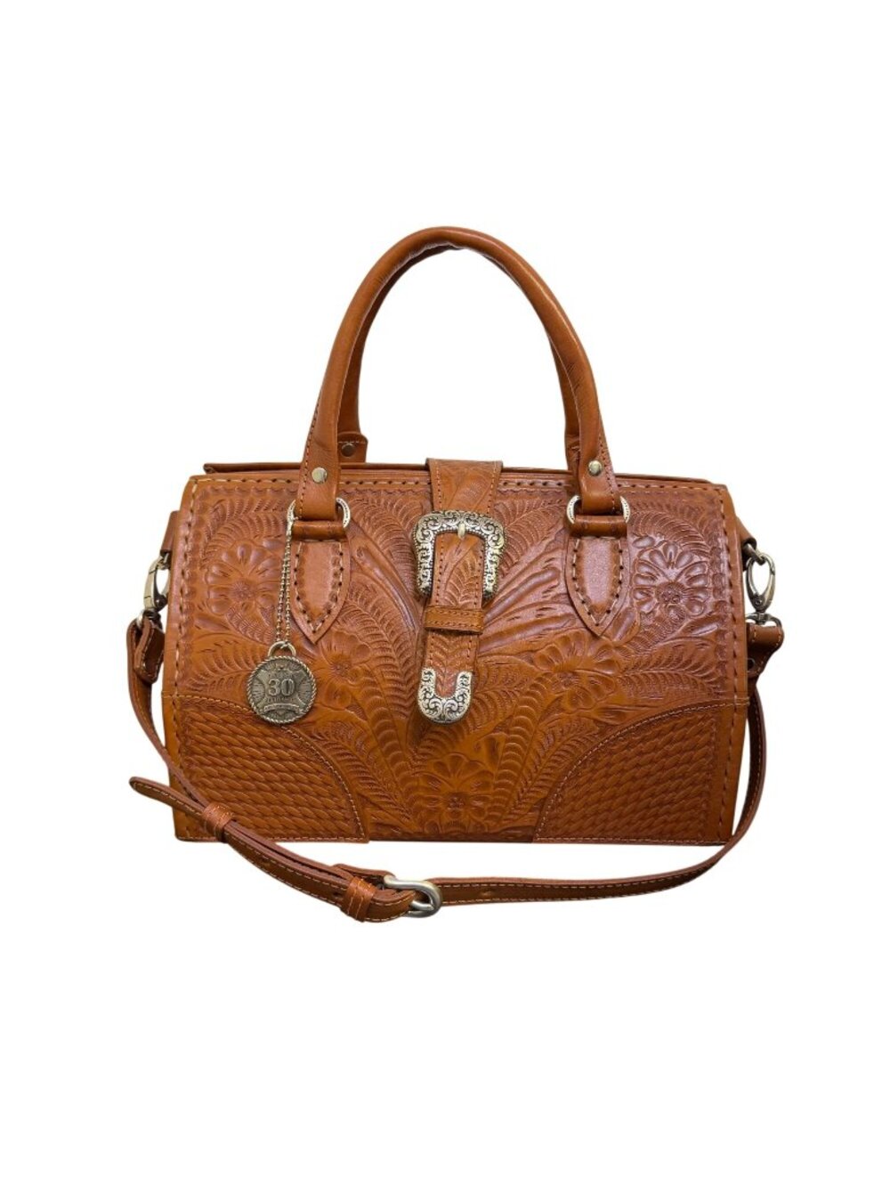 American West Hand-Tooled Genuine Leather